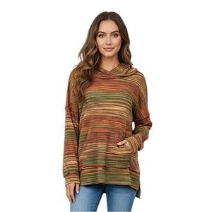 Haptics Multicolor Striped Pullover NWT Size Small